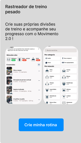 Rastreador de treino pesado